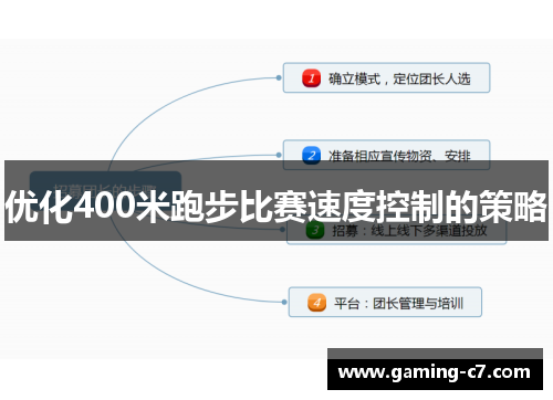 优化400米跑步比赛速度控制的策略